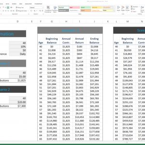 FIRE Early Retirement Excel Template