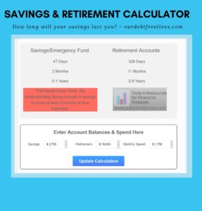 will your savings retirement last